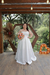 Vestido de noiva 2 em 1 plus size, curtinho de cetim e outro longo na internet