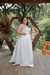 Imagem do Vestido de noiva 2 em 1 plus size, curtinho de cetim e outro longo