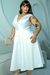 Imagem do Vestido Branco plus size, midi (Serena)