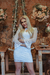 VESTIDO BRANCO MANGA LONG DE RENDAS COM DETALHES EM TULE ( PATO) com avaria - loja online