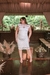 vestido glamour midi, de renda , para noiva no civil , noivado , batizados - comprar online