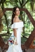 Imagem do Vestido para noiva de cetim sereia longo com calda.
