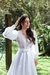 Imagem do Vestido de noiva 2 em 1 elegante, confortável com mix de tule, rendas e cetim. Vestido inspiração bridgerton filme