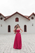 Imagem do Vestido longo de cetim Rosa Pink (Sucesso)