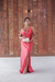 Vestido longo acetinado na cor vermelho (Celine) - Noiva no Civil | Vestido de noiva civil e festa