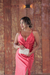 Vestido longo acetinado na cor vermelho (Celine) - loja online