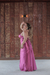 Imagem do Vestido longo tecido acetinado cor rosa fúcsia/pink (Celine)