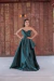 vestido longo verde esmeralda, chic chic tomara que caia, com detalhes (fashionista) - comprar online