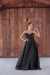 vestido longo preto de chic, chic, tomara que caia, com detalhes (fashionista) - loja online