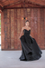vestido longo preto de chic, chic, tomara que caia, com detalhes (fashionista) - comprar online