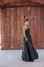 vestido longo preto de chic, chic, tomara que caia, com detalhes (fashionista) - Noiva no Civil | Vestido de noiva civil e festa