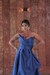 Imagem do vestido longo azul royal de chic, chic, tomara que caia, com detalhes (fashionista)