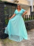 vestido de festa verde tifany/ menta - comprar online