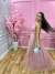 Imagem do vestido longo , de tule , rosa -rose moda