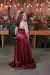 Vestido longo de Cetim Marsala com Fenda ( Sucesso) - comprar online
