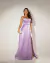 Vestido Longo de Cetim lilás com Fenda (Sucesso) - comprar online
