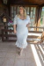 Imagem do Vestido branco plus size, midi para noiva no civil- casamento no civil- jantar de noivado - com decote coracao