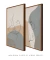 Conjunto 2 Quadros Abstratos Kisses - Quadros para Decoração - Empório dos Quadros