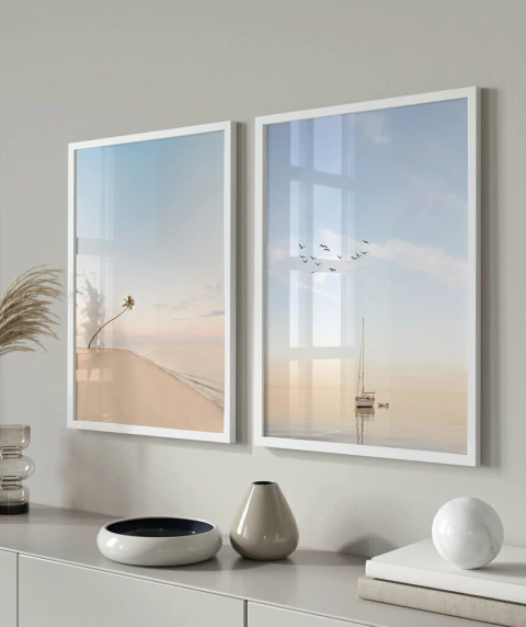 Conjunto 2 Quadros Calm Sea