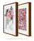 Imagem do Conjunto 2 Quadros Floral Rosa