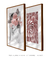 Conjunto 2 Quadros Floral Rosa - Quadros para Decoração - Empório dos Quadros