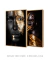Conjunto 2 Quadros Mulheres Rosto Preto e Dourado - Quadros para Decoração - Empório dos Quadros
