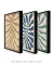 Conjunto 3 Quadros Abstract Flowers - loja online