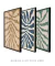 Conjunto 3 Quadros Abstract Flowers
