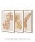 Imagem do Conjunto 3 Quadros Golden Flowers