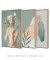 Conjunto 3 Quadros Tons Pastéis - Colagem + Abstratos - loja online