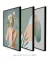 Conjunto 3 Quadros Tons Pastéis - Colagem + Abstratos - Quadros para Decoração - Empório dos Quadros