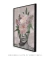 Quadro Colagem Feminina Floral - "Head of Roses" - loja online