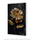 Imagem do Quadro Decorativo Flor Pétalas Douradas Fundo Preto 2