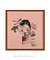Quadro Decorativo Quadrado Colagem Mulher e Rosas