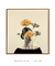 Quadro Decorativo Quadrado Mulher das Flores Amarelas - comprar online