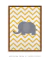 Quadro Infantil Elefante Listras Amarelas - comprar online