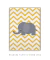 Quadro Infantil Elefante Listras Amarelas - loja online