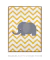 Imagem do Quadro Infantil Elefante Listras Amarelas
