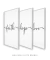 Trio Quadros Faith Hope Love - Quadros para Decoração - Empório dos Quadros