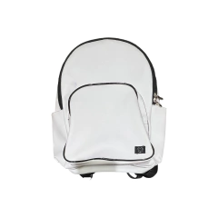 MOCHILA BRANCA COURO