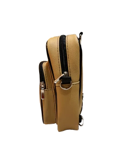 MINI BAG MOCHILA MARROM CLARO - comprar online