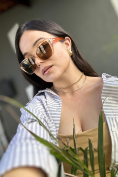 Óculos Lívia Cristal Nude - comprar online