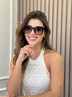 Óculos Aline Lente Uva Degradê