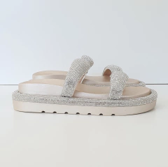 SANDÁLIA BIRKEN MARY COM STRASS OURO LIGHT