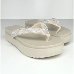 SANDÁLIA BÁRBARA FLATFORM OFF WHITE - comprar online