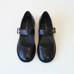 SAPATO BONECA LIALINE SALTO BLOCO PRETO - loja online