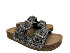 SANDÁLIA Birken Clara Cristais Preto - comprar online
