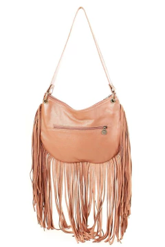 Bolsa Boho em Couro Camurça Caramelo - comprar online
