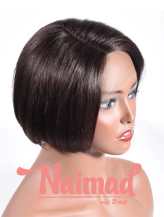 Peluca lace front castaño de pelo natural - comprar online