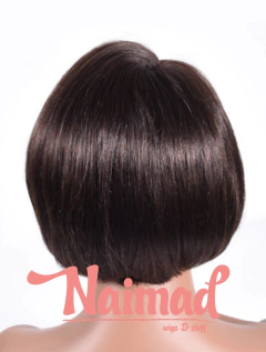 Peluca lace front castaño de pelo natural - NAIMAD